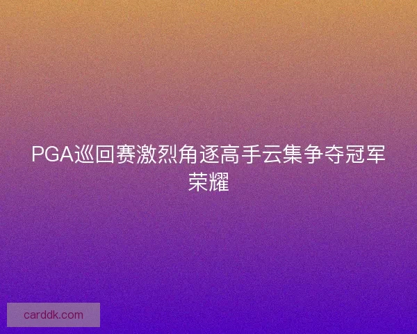 PGA巡回赛激烈角逐高手云集争夺冠军荣耀
